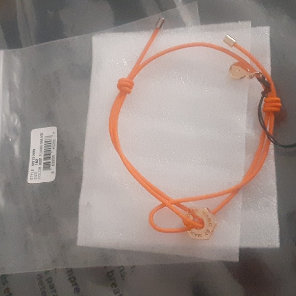 Marc by Marc Jacob Fluorescence Orange Friendship Bracelet NWT - Picture 5 of 5
